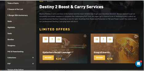 Destiny 2 boosting boosthive